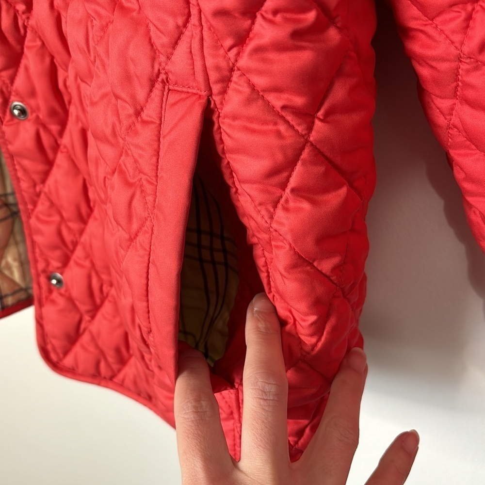 LL Bean Quilted Barn Riding Jacket Pink Coral Size XL - Picture 6 of 9